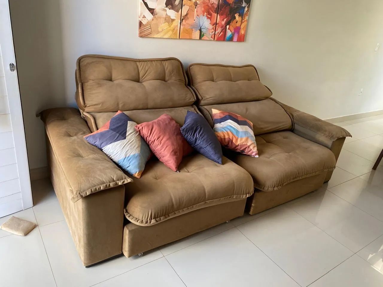 Sofá 2.80 retrátil luxo - Foto 4