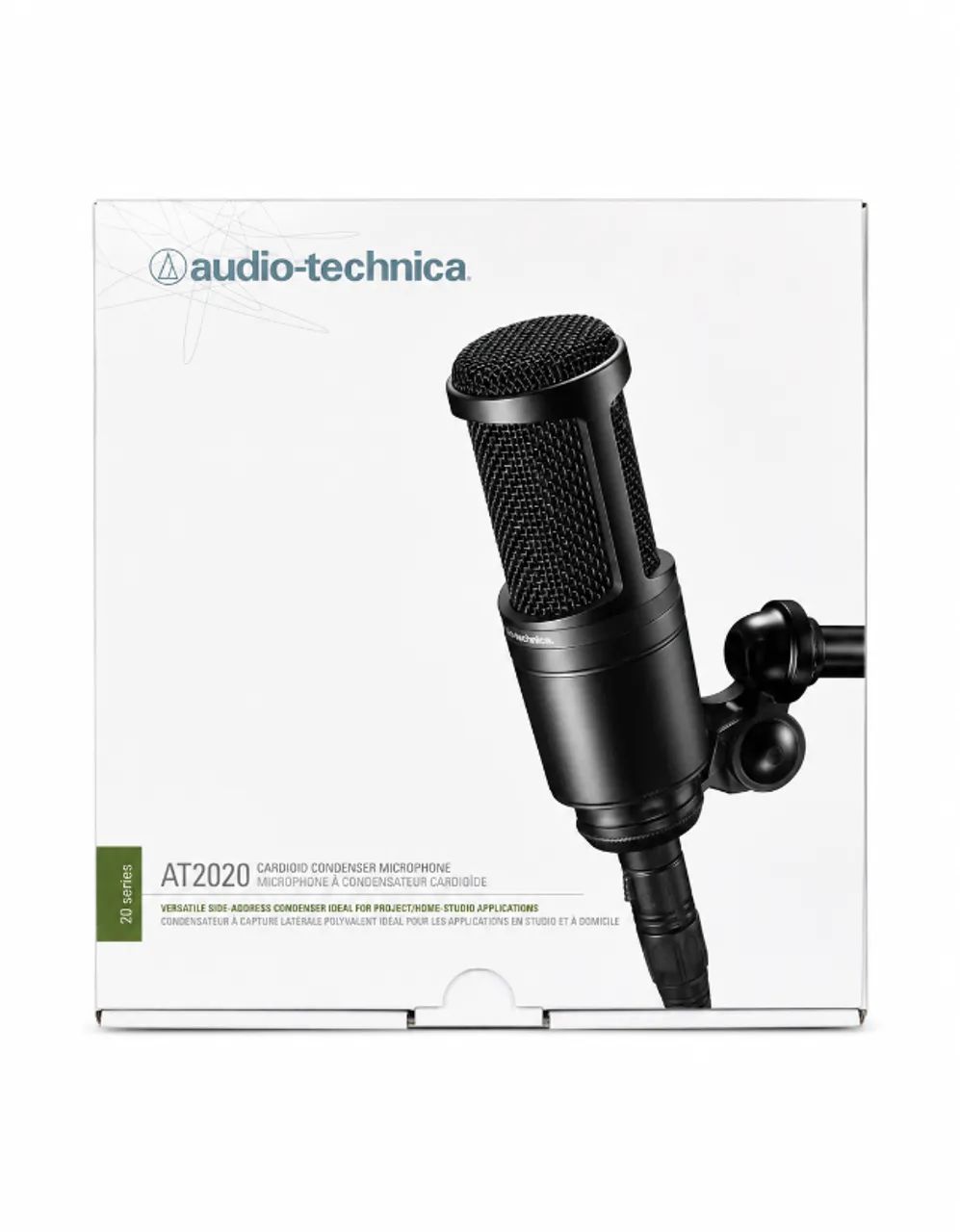 Microfone Audio-technica At2020 Condensador Cardióide Preto  - Foto 2