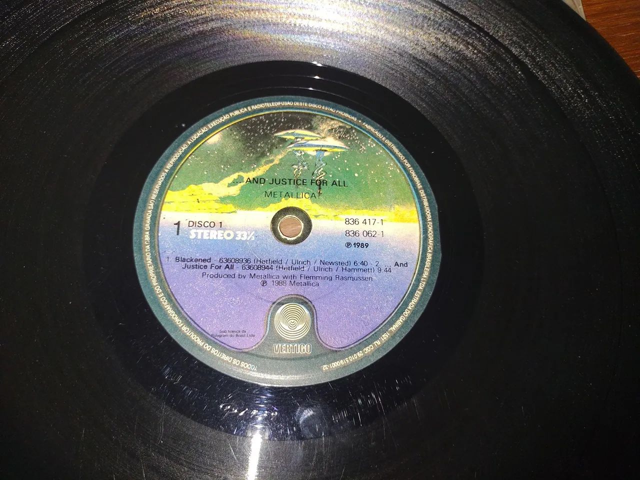 Justice for All Metálica LP Disco de vinil, original. - Foto 5