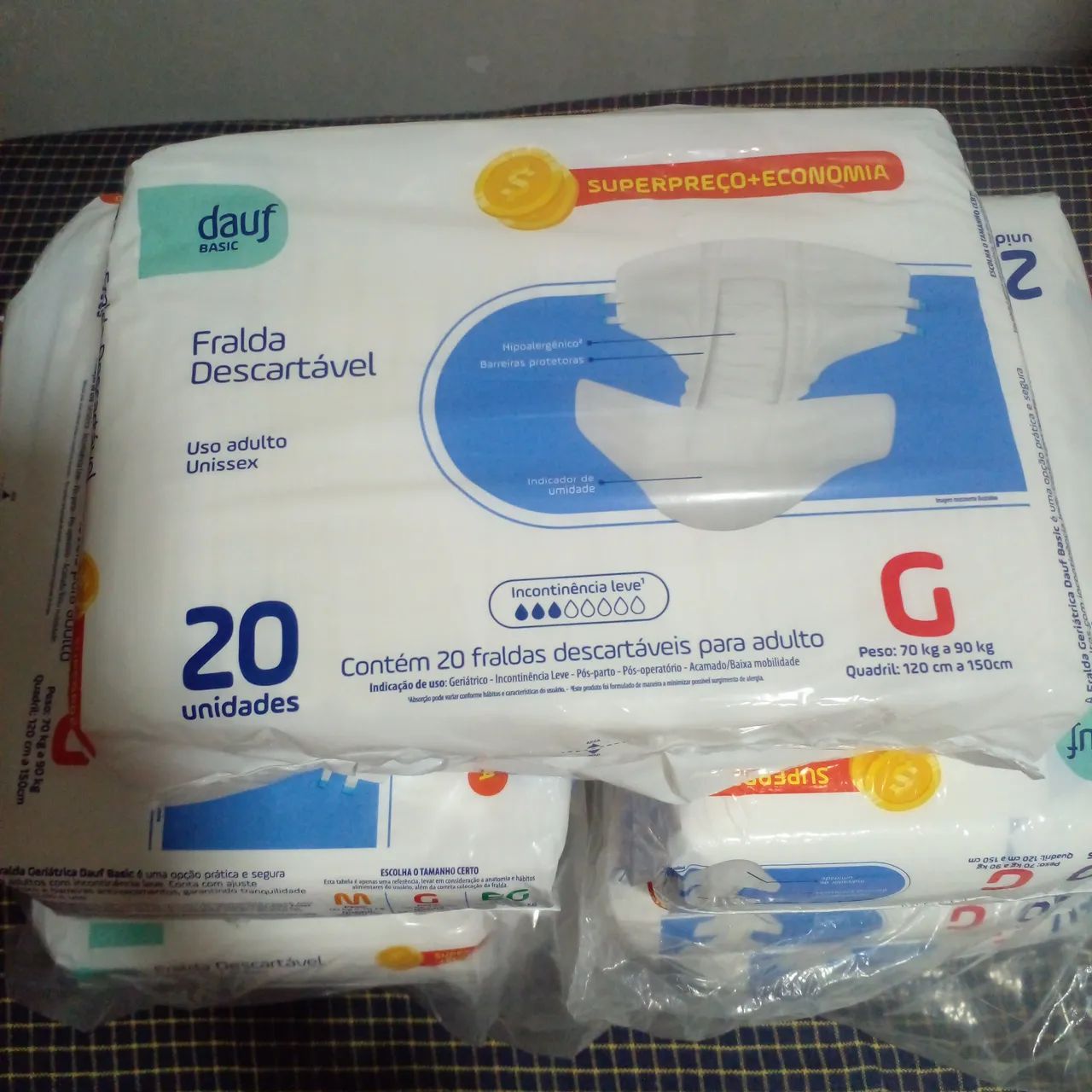 Fraldas geriátricas tam:G