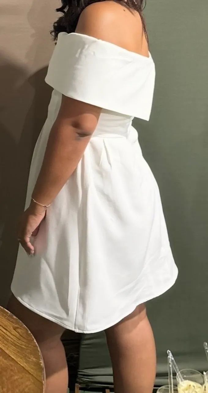 Vestido branco talgui para noivas  - Foto 2