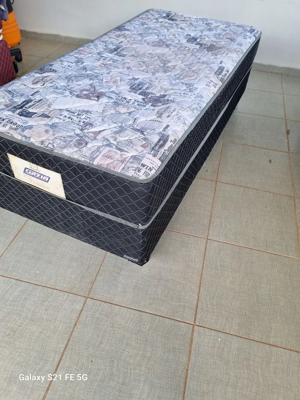 Cama Box solteiro acoplada molas bem conservada ENTREGO  - Foto 2
