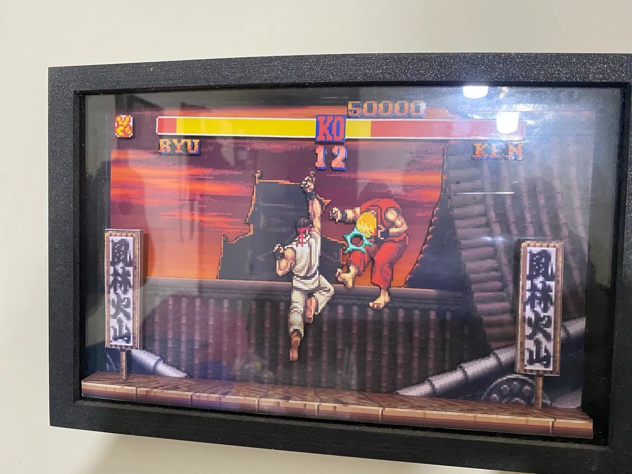 DIORAMA SHADOWBOX 3D - RYU vs KEN (SF2)
