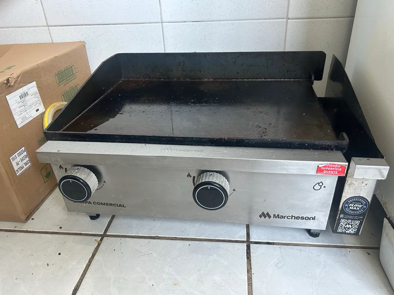 Chapa de lanche profissional a gas - Foto 2
