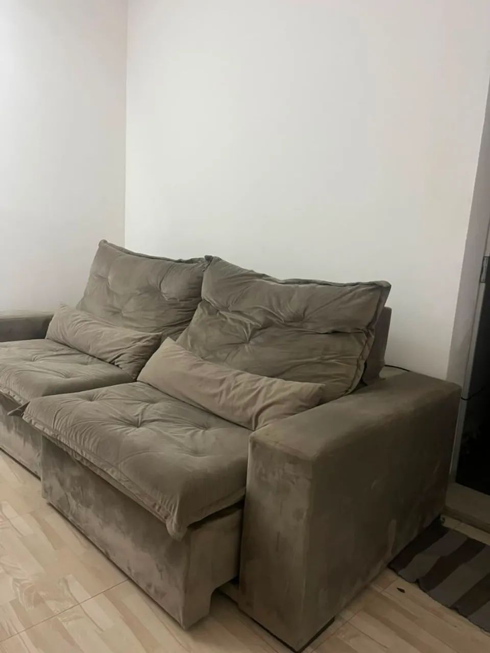 Sofá Retrátil marrom - Foto 3