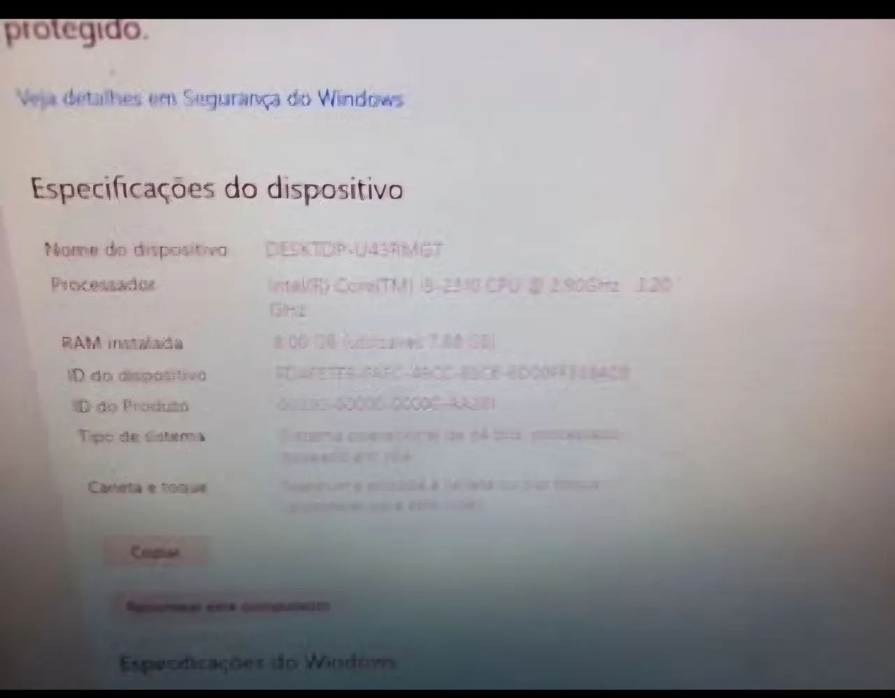 Cpu i5 2310 /8gb / HD 1tb