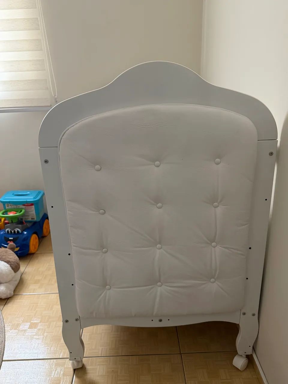 Berço Mini Cama 3 em 1 com Capitonê 100% MDF + Colchão  - Foto 2