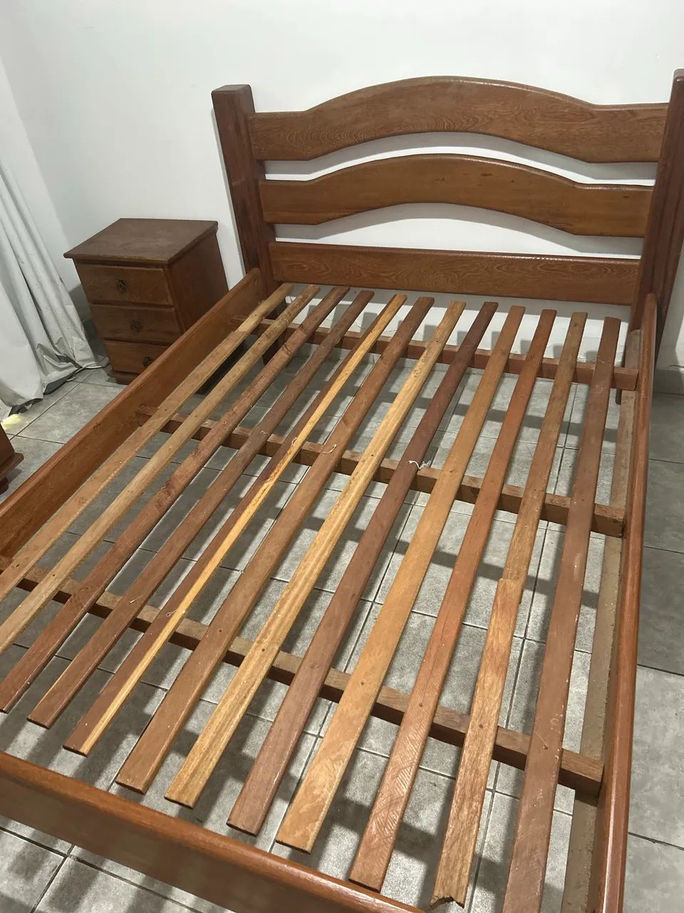 conjunto quarto casal madeira maciça - Foto 2