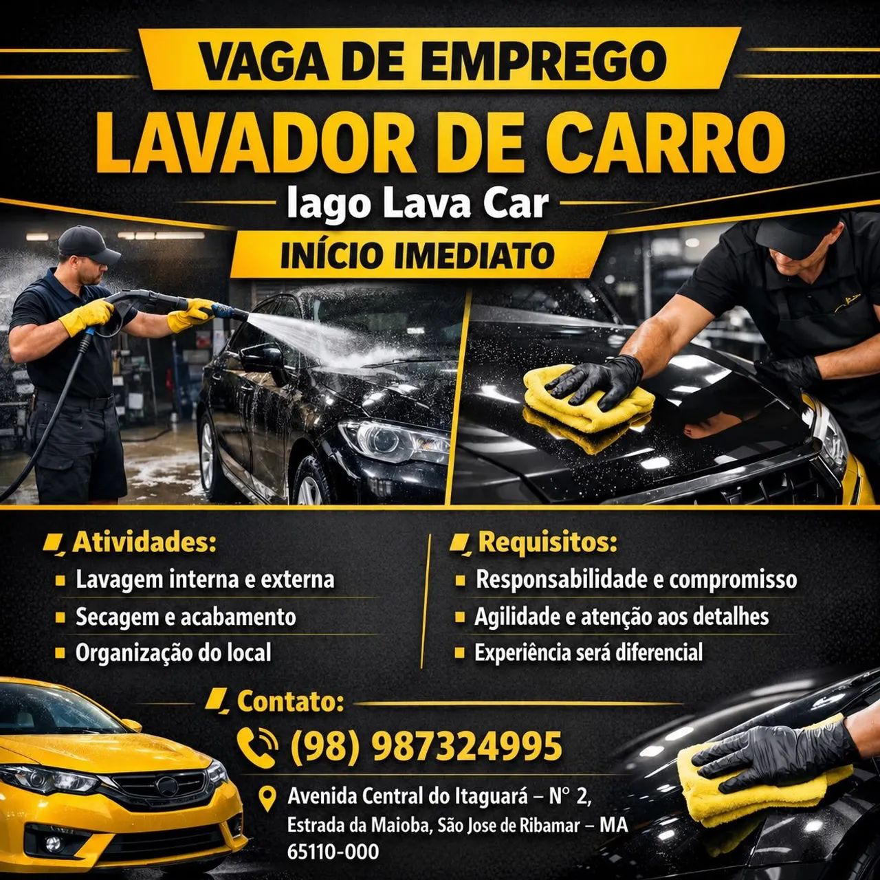 LAVADOR DE CARRO ?<br>