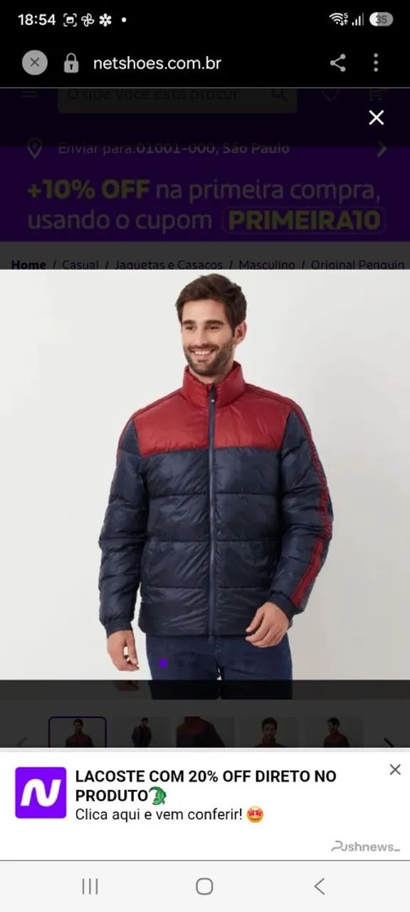 Jaqueta puffer original penguin - Foto 2