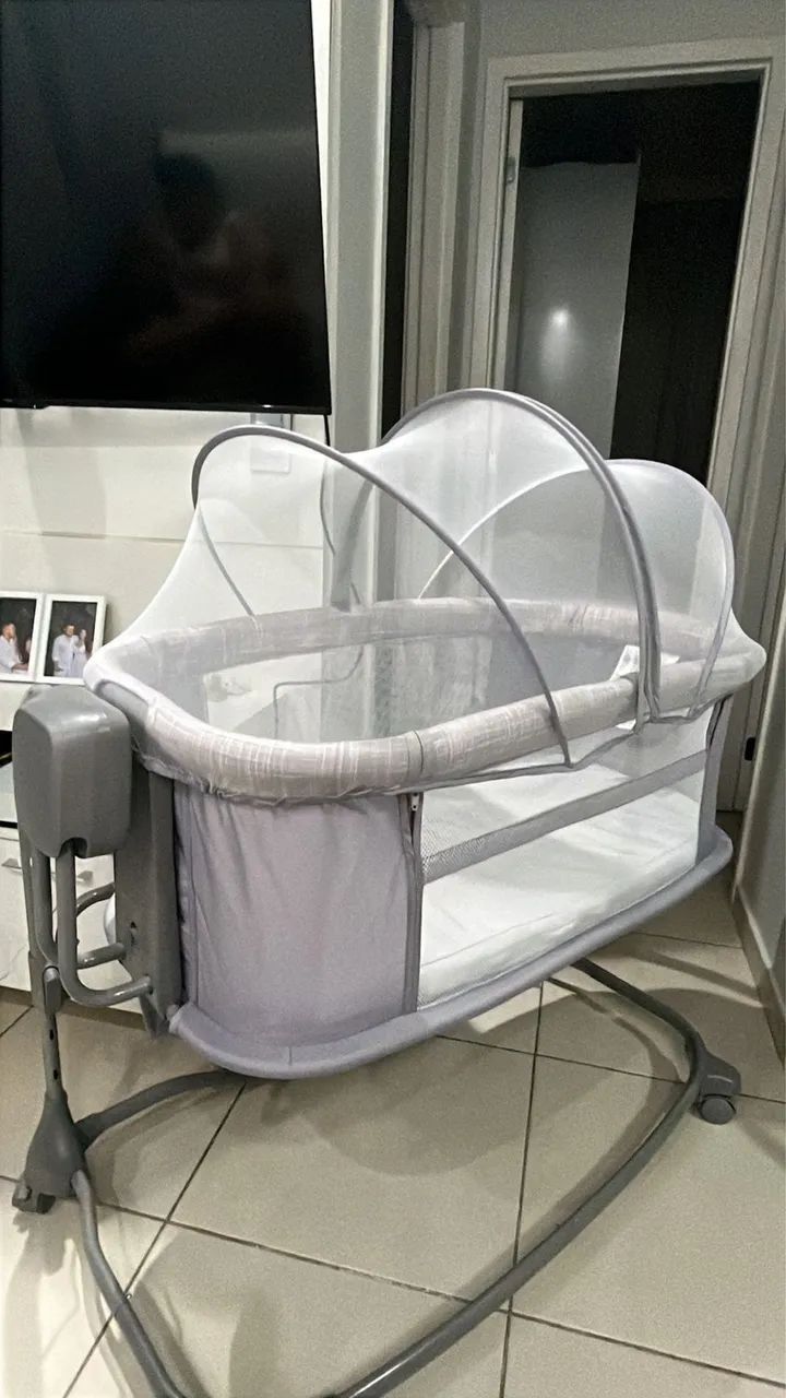 Berço Moisés elétrico - acopla a cama - Foto 3