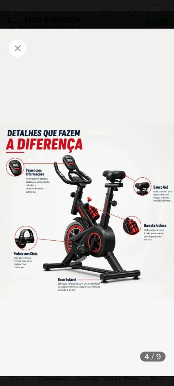 Bicicleta ergométrica 
