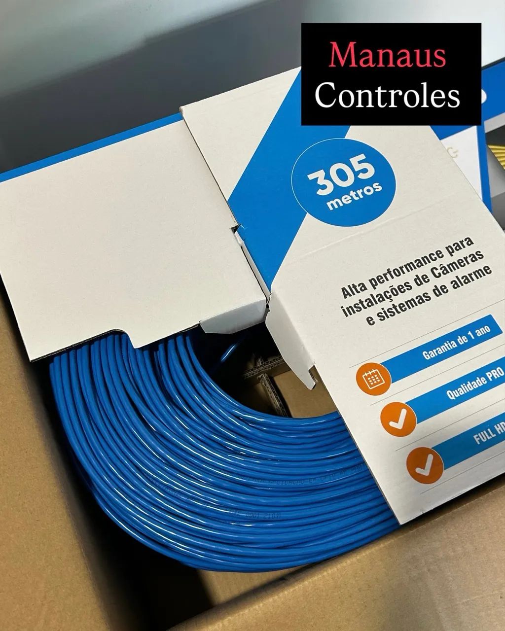 Cabo de Rede Internet Pro Eletrônic 305 Metros - Promoção No Pix 