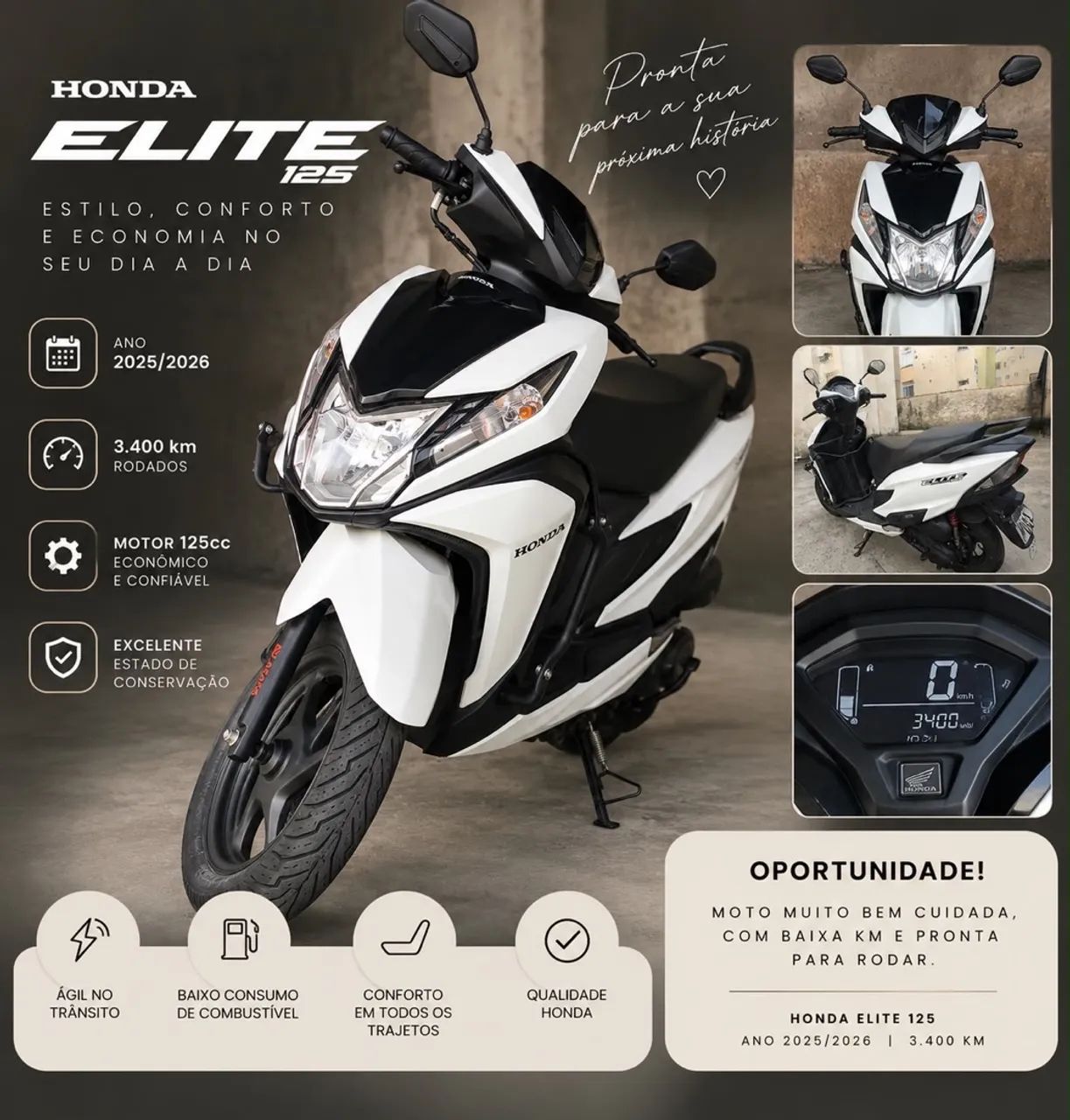 Honda elite 125 - Foto 4