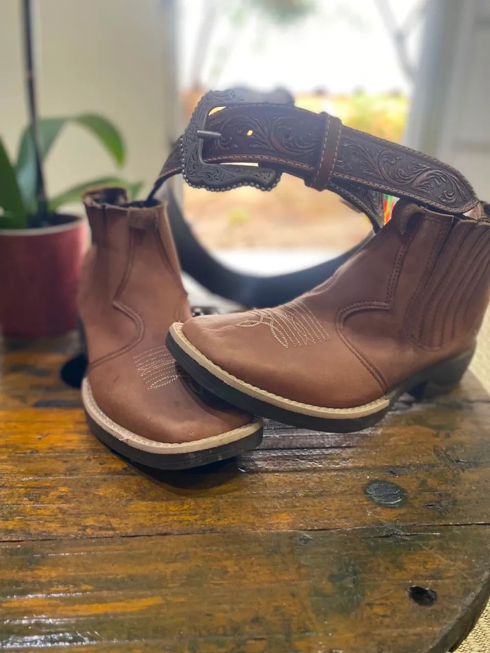 Bota e cinto country 