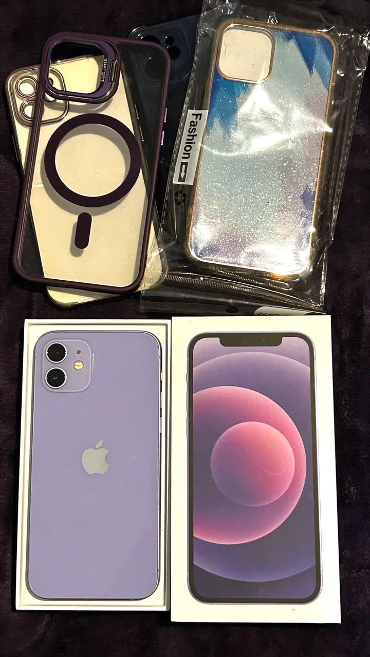 Iphone 12 256Gb Roxo com Caixa e acessórios  - Foto 3