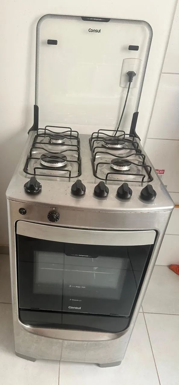 FOGÃO INOX CONSUL 4 BOCAS - Foto 2