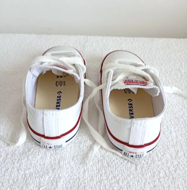 Tênis Infantil Converse All Star Branco Original Tam 21 - Foto 3