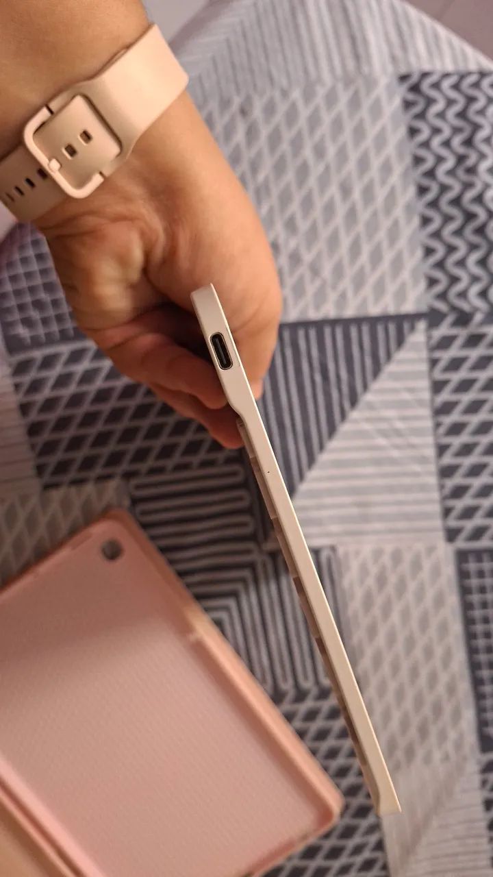 Capa Rosa + Teclado Bluetooth Samsung Galaxy Tab S6 Lite - Foto 3