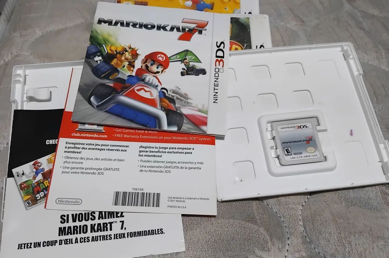 Mario kart 7 3ds completo caixa e manual 