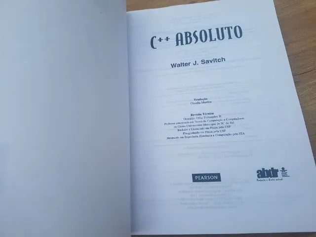 C++ Absoluto Capa comum - por Walter Savitch - Livros e revistas ...