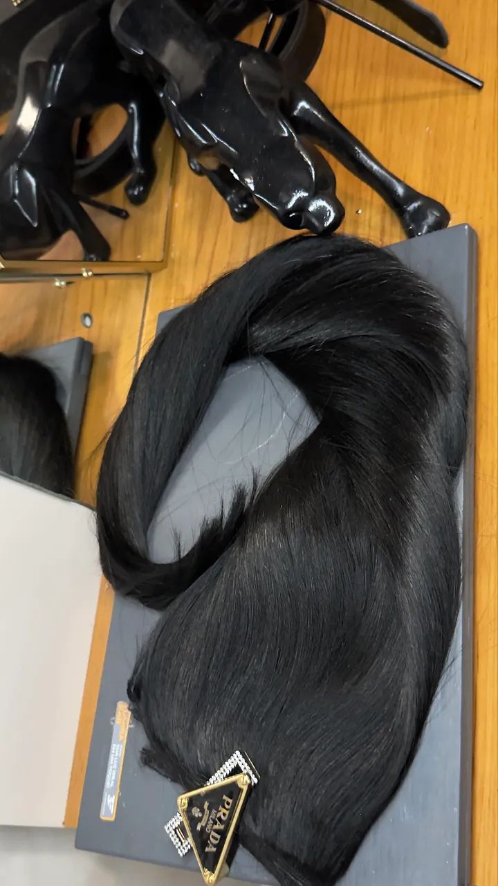 2 telas Cabelo Russo Semi Humano Premium 70 cm - Foto 5