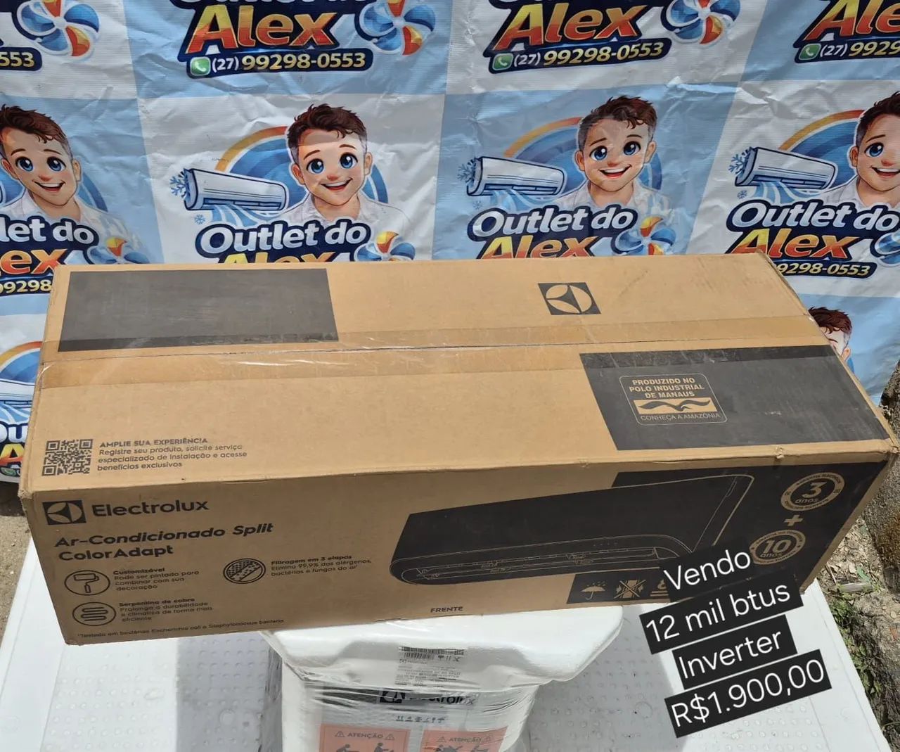Ar condicionado Eletrolux 12 K- Novo - Foto 2