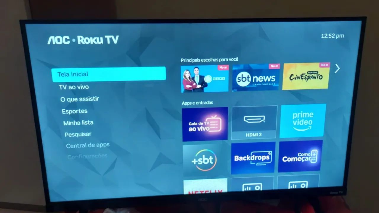 Vendo ou troco tv smart 32 polegadas marca aoc, novinha, tem caixa e nota fiscal