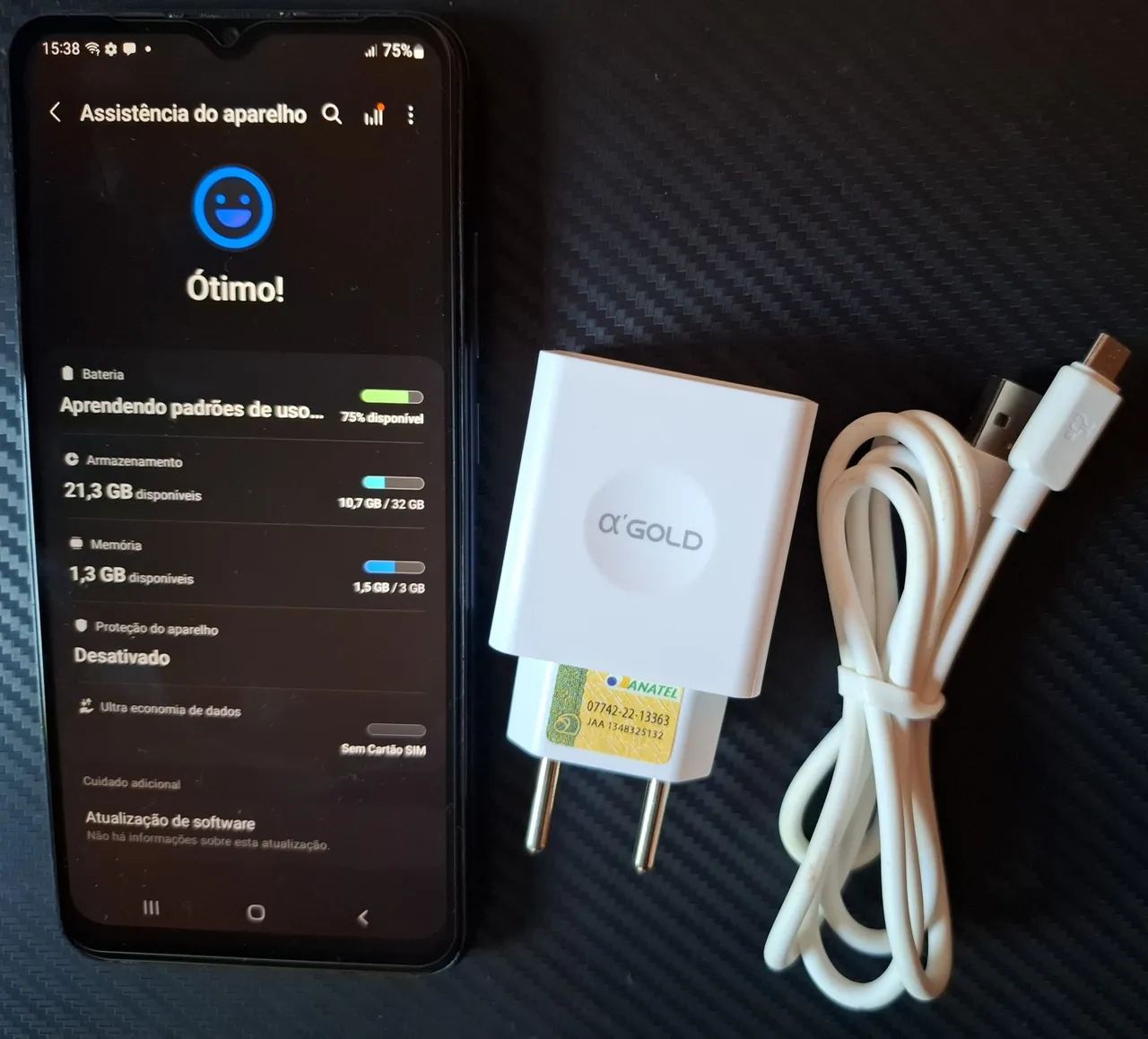 Celular Samsung Galaxy A02s em excelente estado de conservação e funcionamento perfeito. - Foto 4