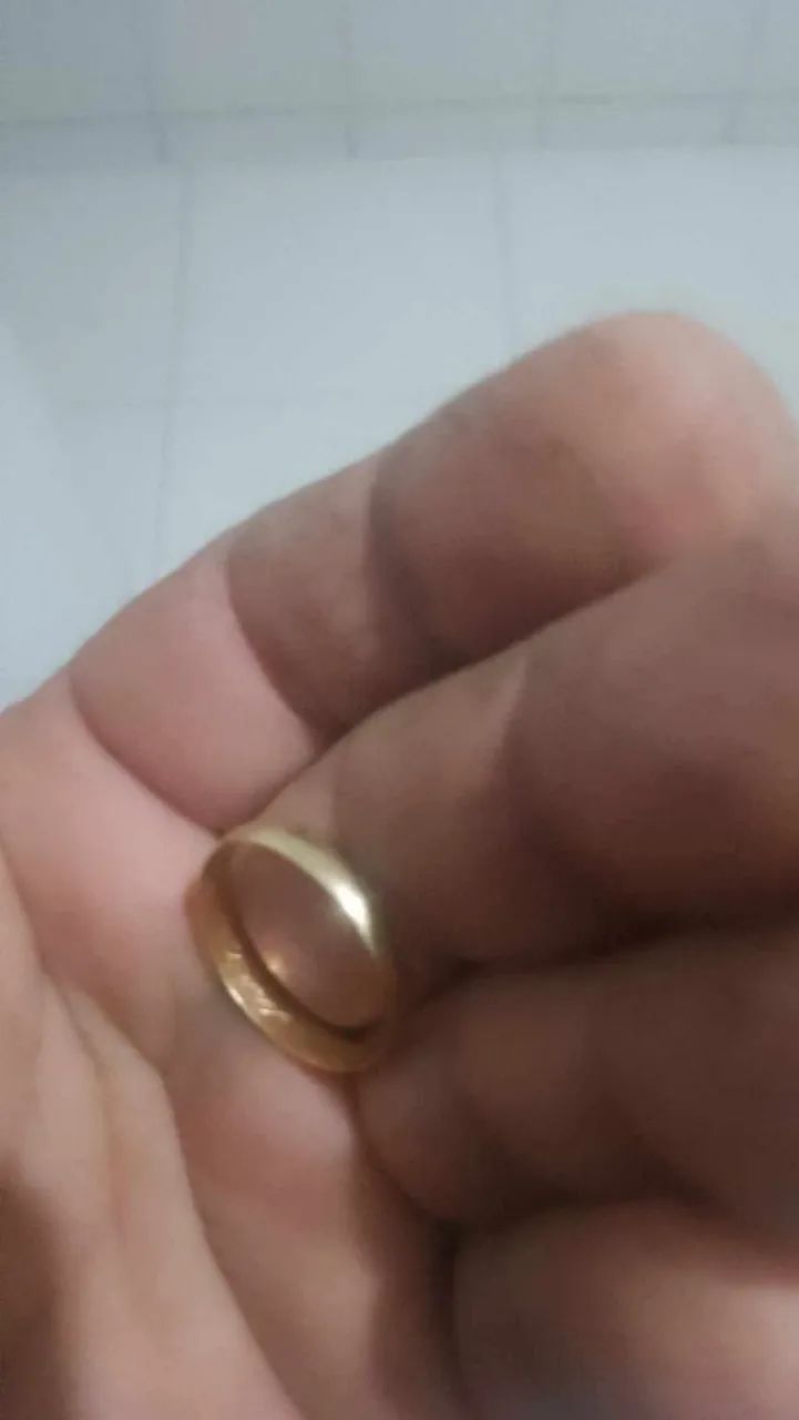vendo aliança de ouro 18k