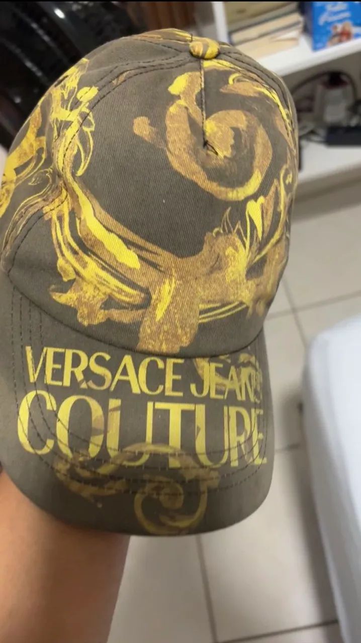 Boné Versace couture jeans original (LEIA A DESCRIÇÃO) - Foto 2