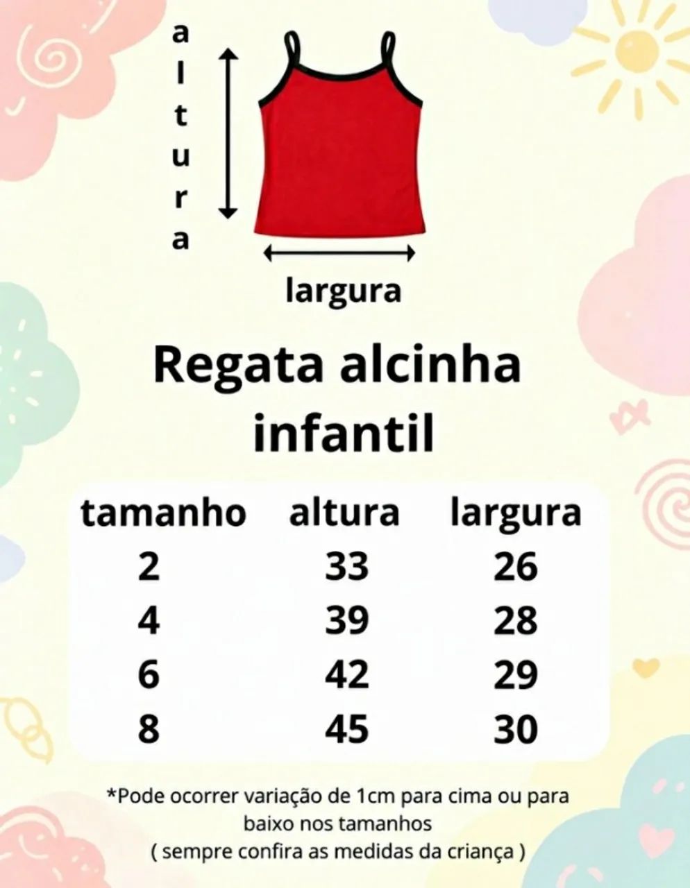 KIT COM 3 REGATAS ALCINHA INFANTIL - Foto 4