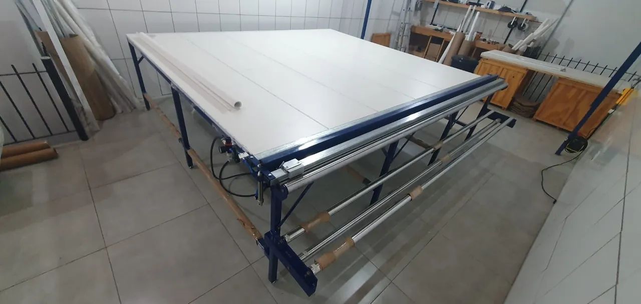 Mesa de Corte para Tecido para fabricação Nova aceito troca carro ou moto  - Foto 4