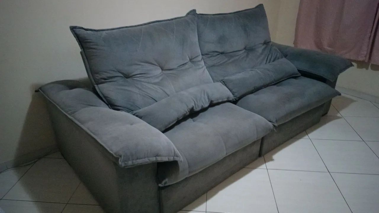 Sofá super confortável de alta qualidade aceito troca e estudo ofertas - Foto 4