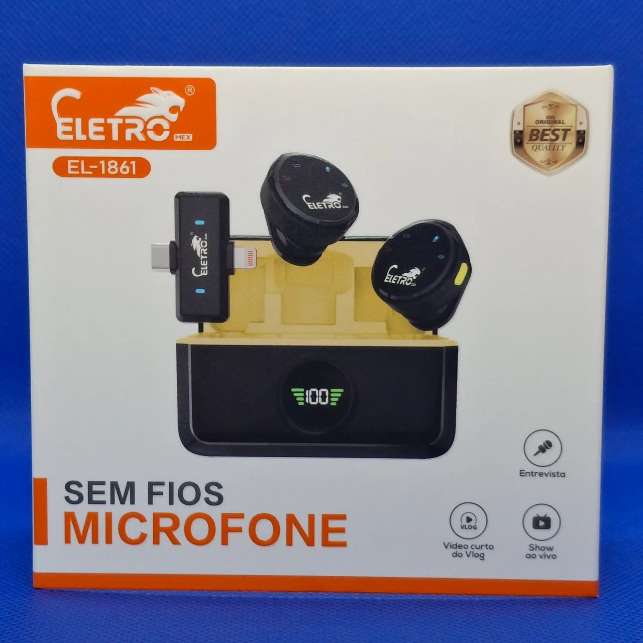 MICROFONE DE LAPELLA DUPLO SEM FIO - Foto 3