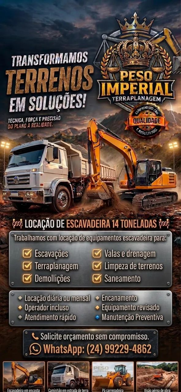Locação de máquinas 