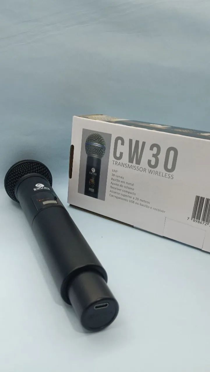 Microfone sem fio Custom Sound CW30 - Foto 2