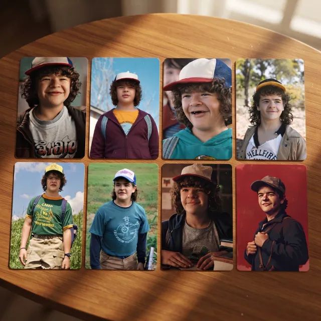 PHOTOCARDS DUSTIN HENDERSON STRANGER THINGS 8 UNIDADES + BRINDE - Foto 3