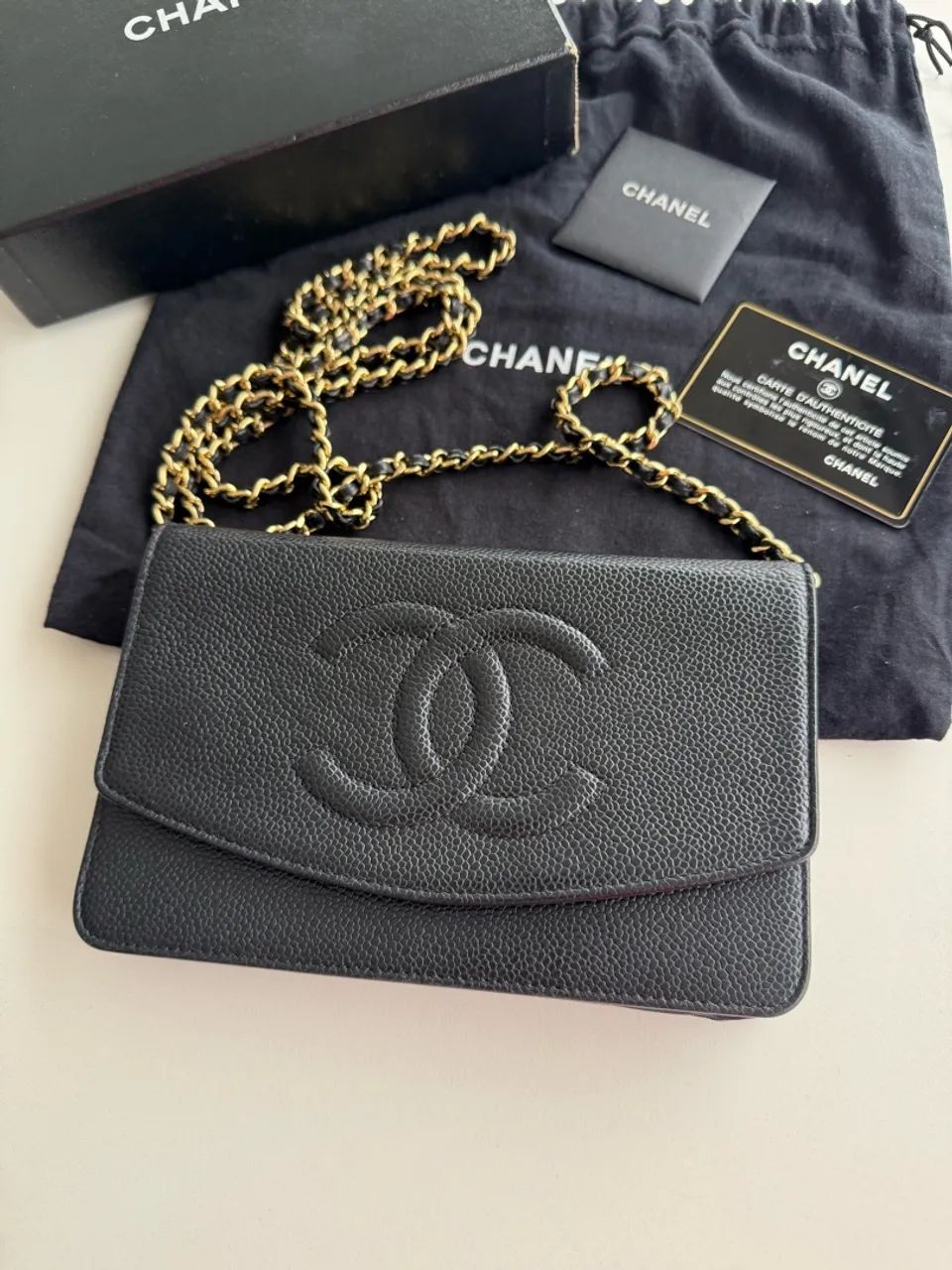 Bolsa Chanel wallet on chain  - Foto 2