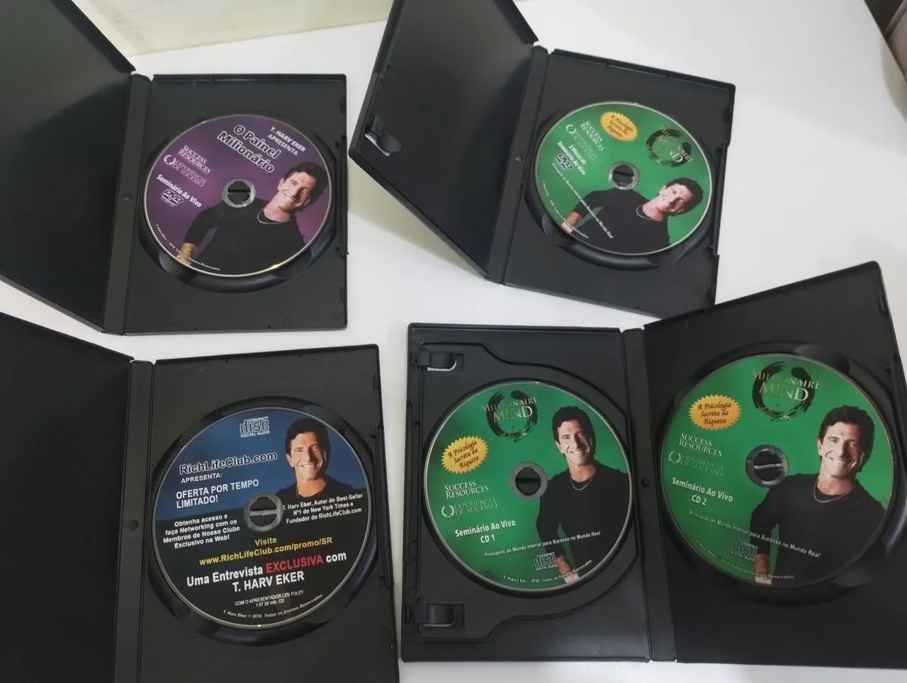  Box 7 DVD/CD Millionare Mind Curso Completo T.Hatv Eker , Em Português  - Foto 3