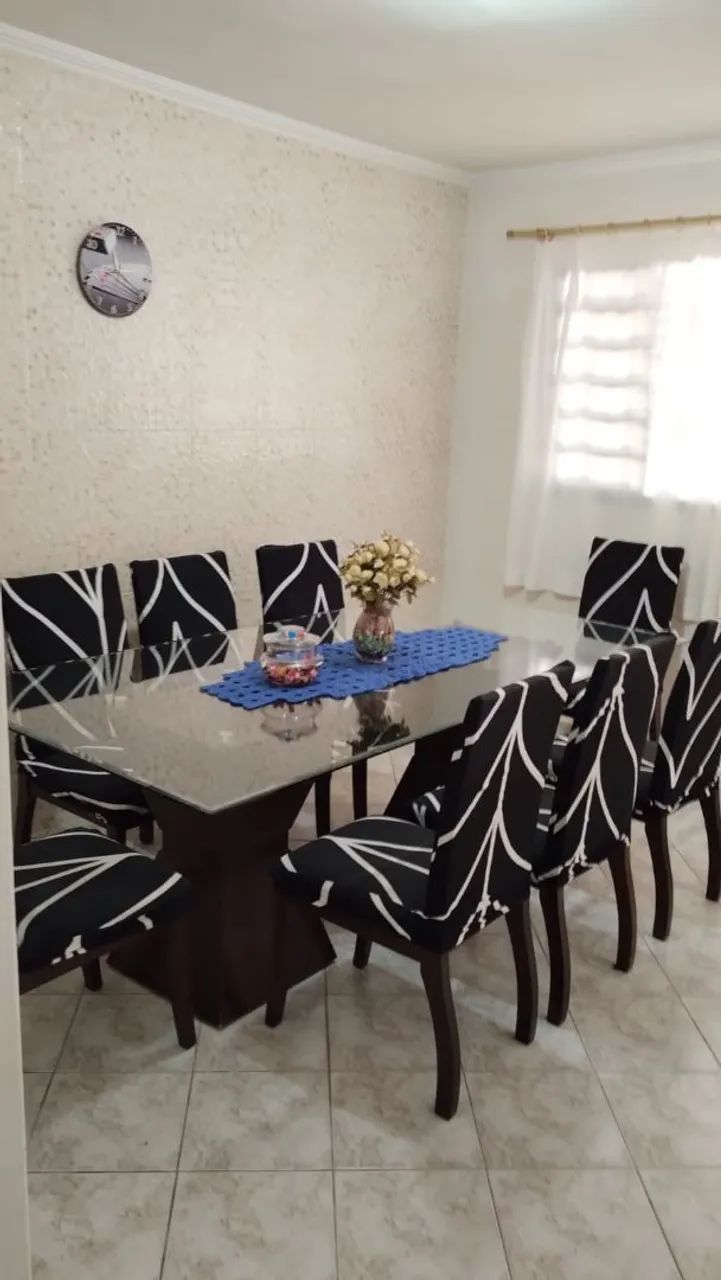 Mesa de vidro com 8 lugares 2,20 x1, 10