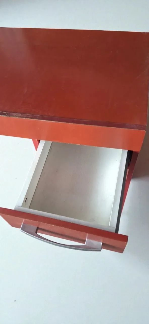 Escrivaninha mogno de mdf, com 1 gaveta. - Foto 2