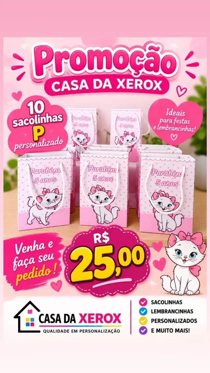 Sacolinha personalizado 