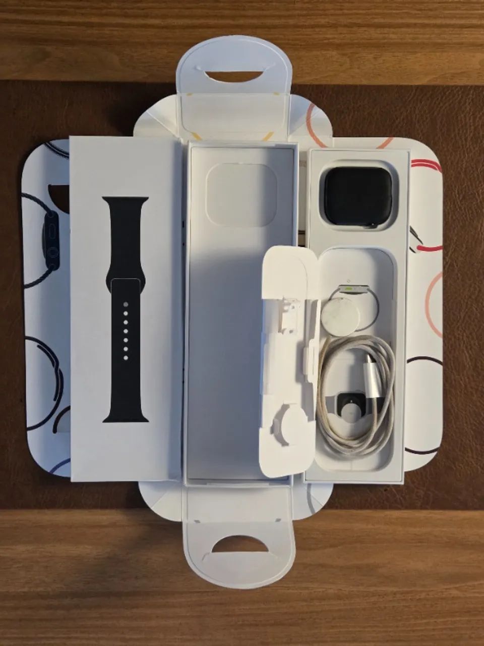 Apple Watch Series 9 45mm GPS Midnight - Excelente Estado e Completo