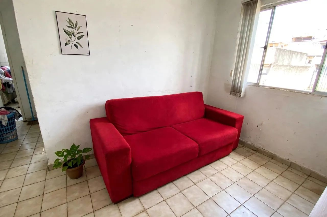 SOFA VERMELHO 2 LUGARES-600$-CONSERVADO