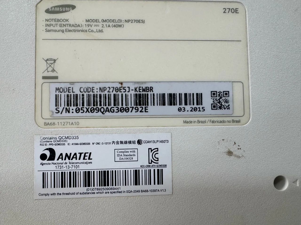 notebook samsung np270e5j branco - Foto 2