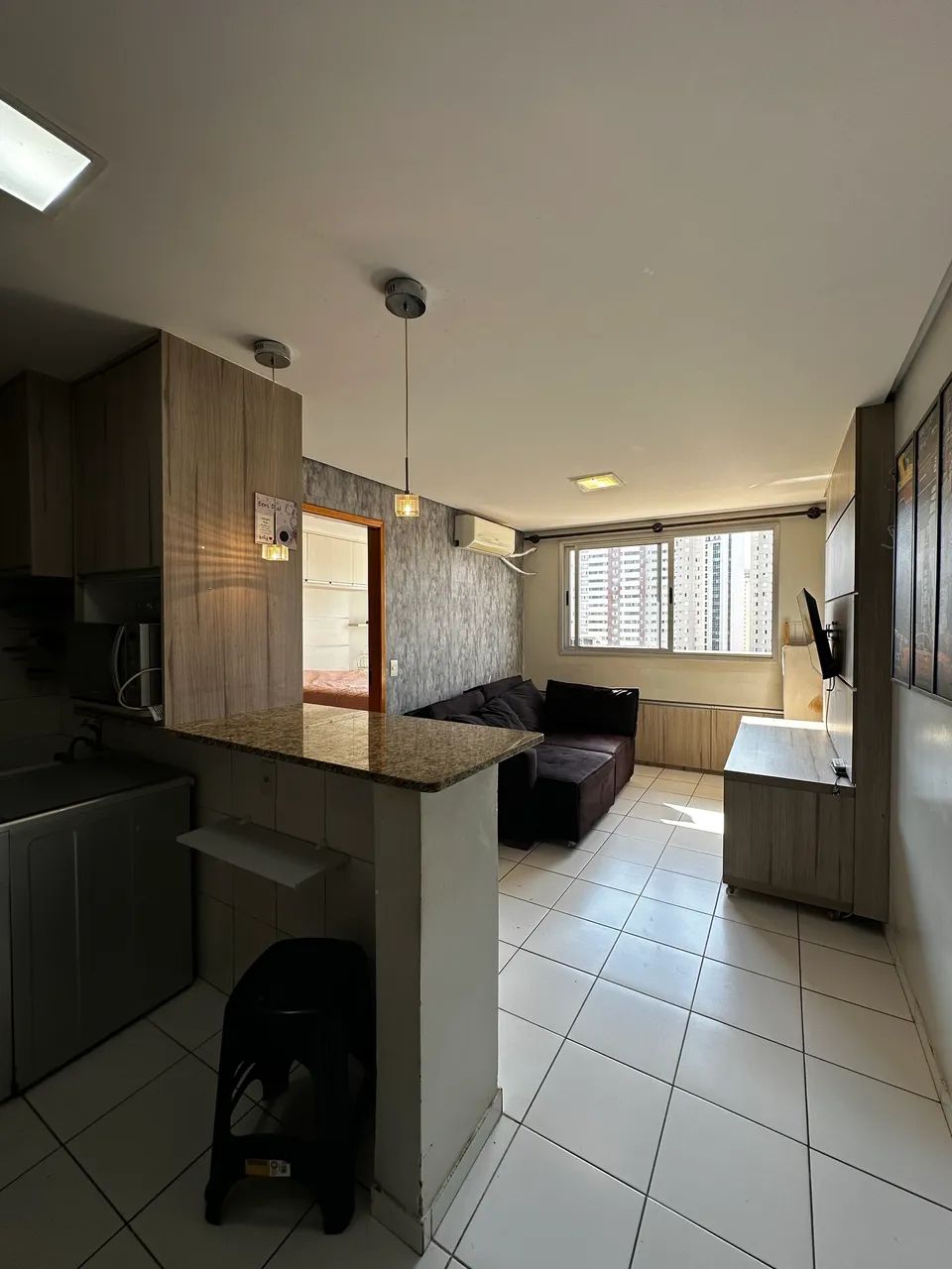 Apartamento de 1 quarto | 39m2 | 100% mobiliado 