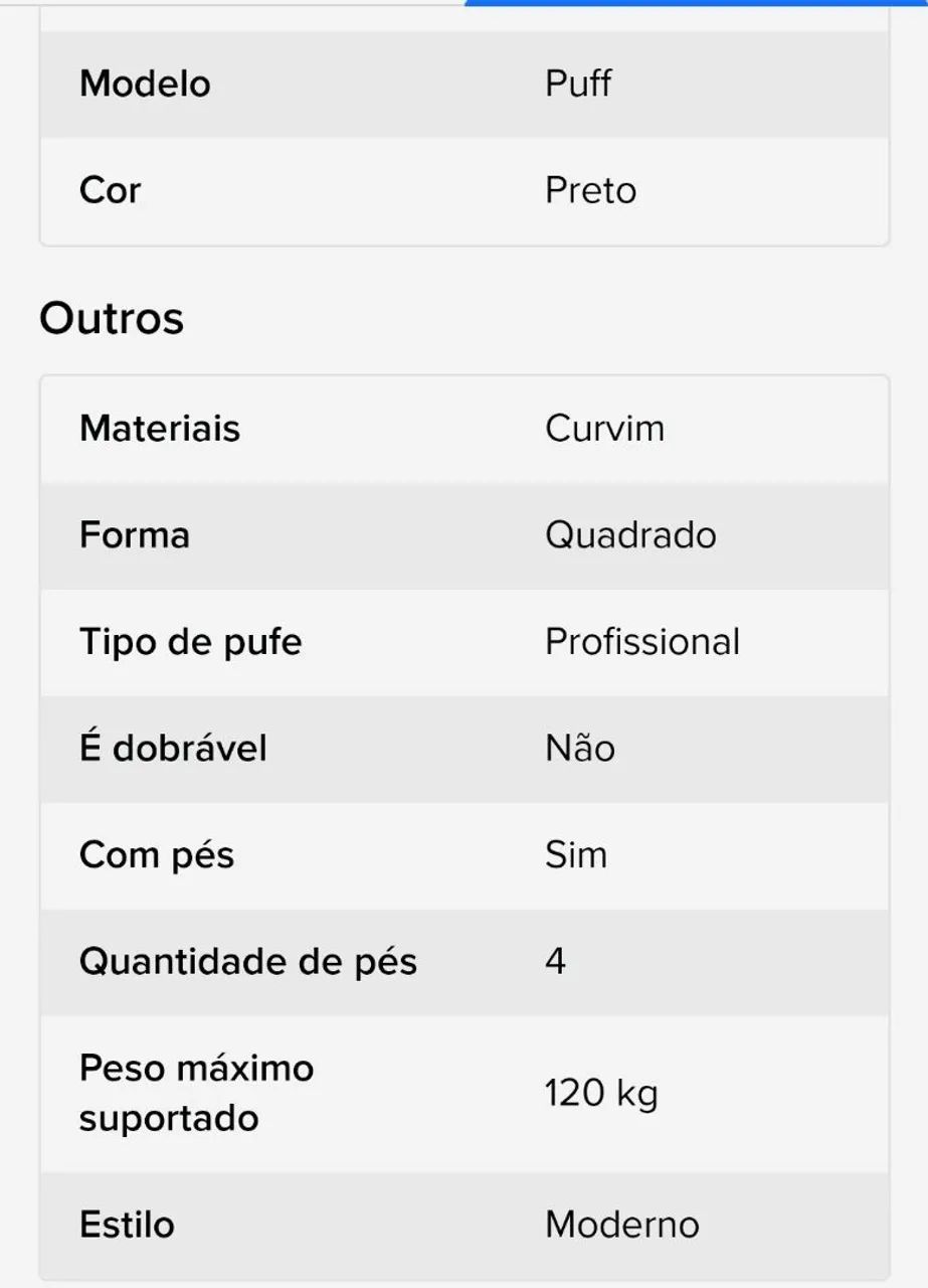 Puff essencial para Salão de Beleza  - Foto 5