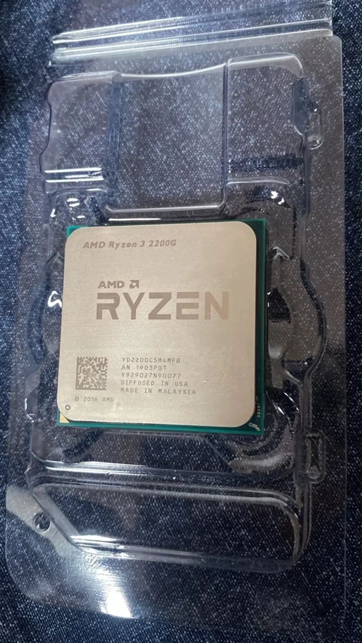 Ryzen 3 2200G com vídeo integrado e cooler está zero  - Foto 2