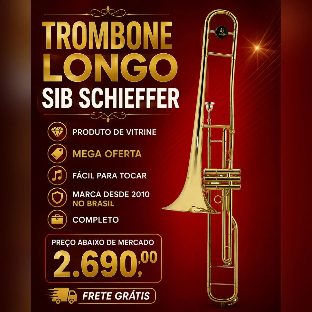Trombone longo Sib SCHIEFFER 